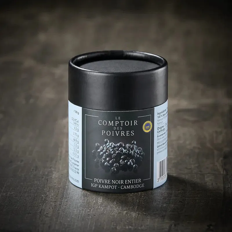 Nishikidori Kampot poivre noir entier boîte 80 g fort