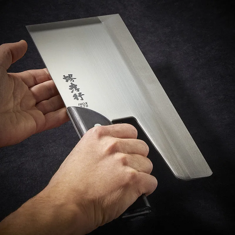 NISHIKIDORI Soba Kiri couteau à soba inox + guide