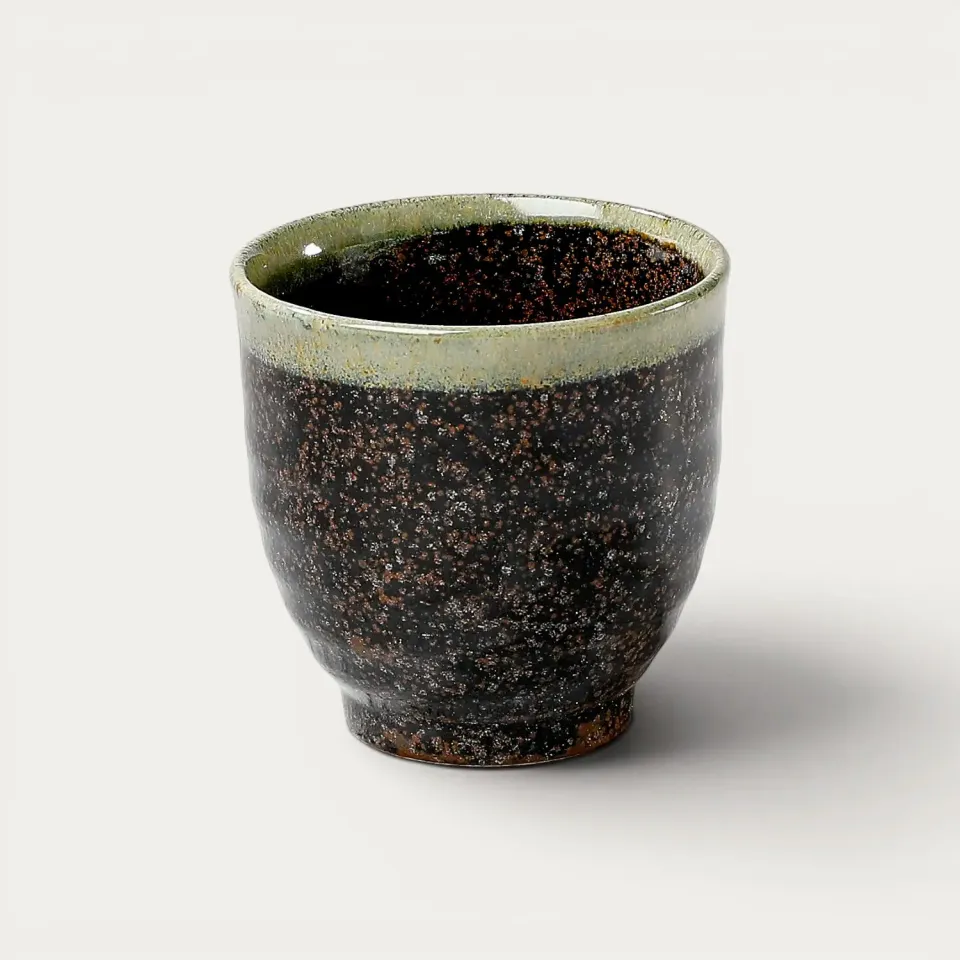 Nishikidori tasse à thé céramique cuivre moucheté