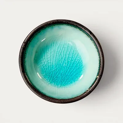Nishikidori coupelle céramique bleu ciel émaillée petite