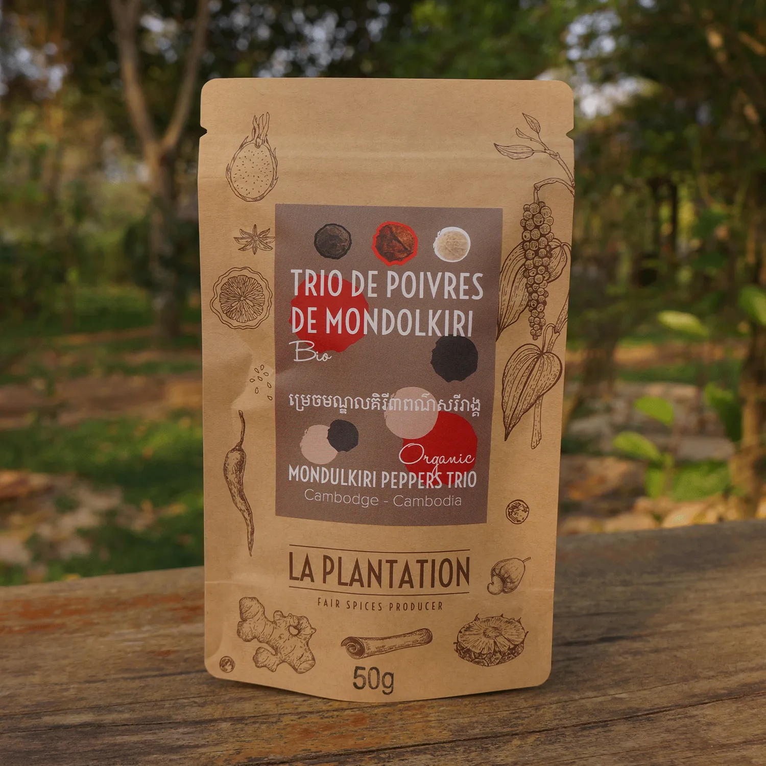 La Plantation Trois Poivres de Mondolkiri poivre intense