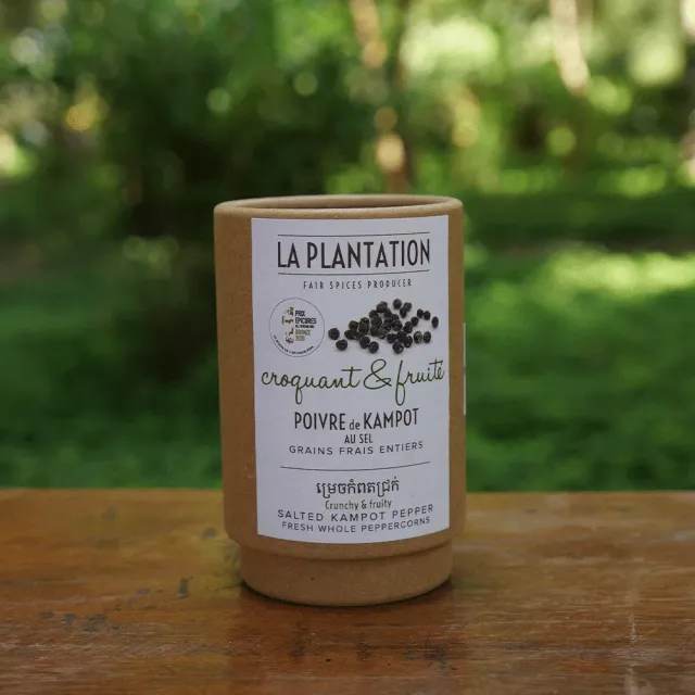 La Plantation Poivre Kampot Frais au Sel grains tendres