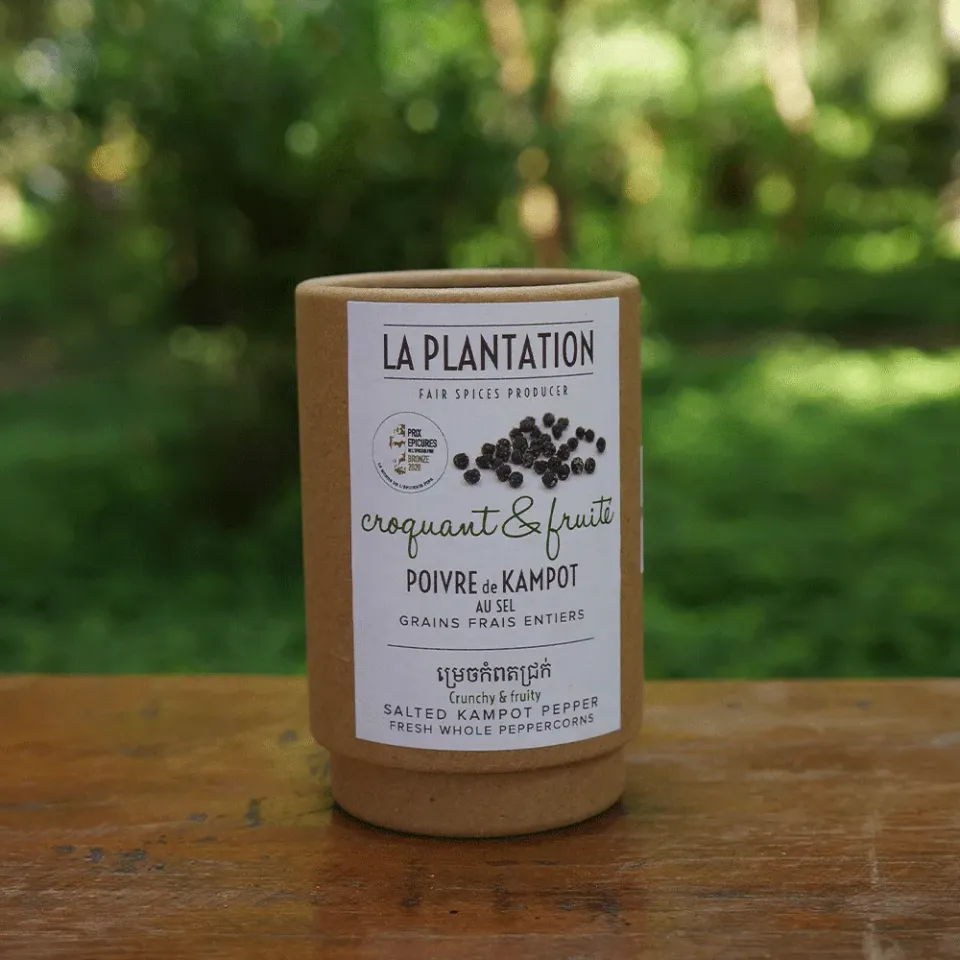 La Plantation Poivre Kampot Frais au Sel grains tendres