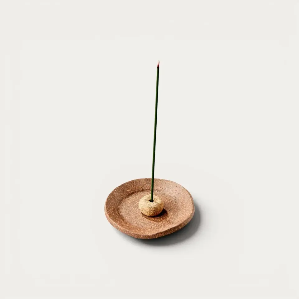 NISHIKIDORI Coupelle encens céramique rouelle artisanale