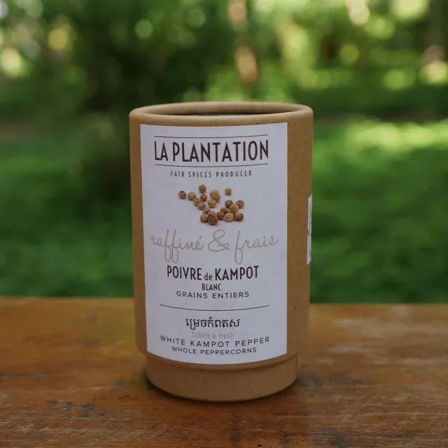 La Plantation Poivre de Kampot Blanc IGP en grains