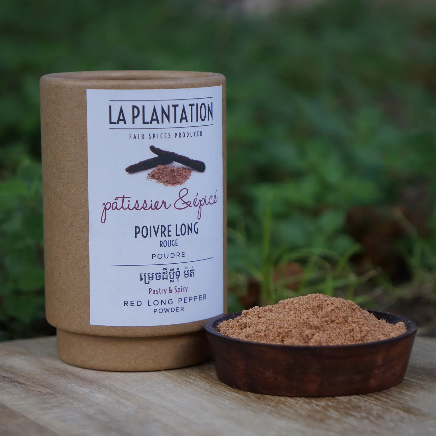 La Plantation poivre long rouge en poudre force douce