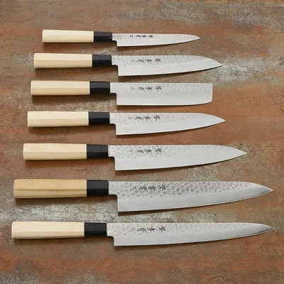 Nishikidori couteau chef damas 45 couches 180mm martelé