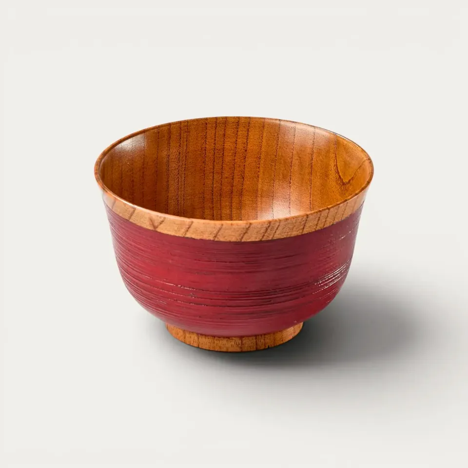 Nishikidori Hakeme bol bois de jujube noir 128 mm laqué
