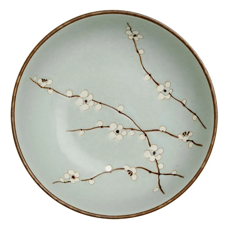 Nishikidori Assiette à sashimi porcelaine Japon