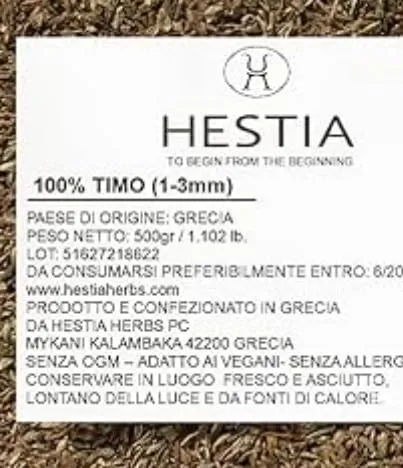 Hestia Herbs Thym grec séché 2x500g moulu