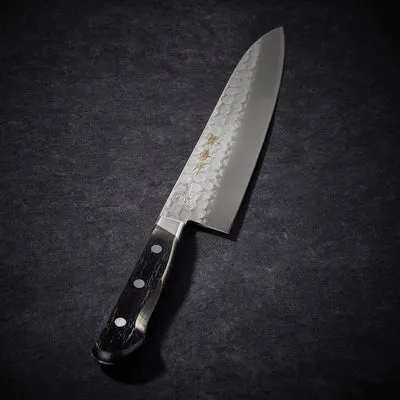 Nishikidori couteau chef lame martelée 200 mm