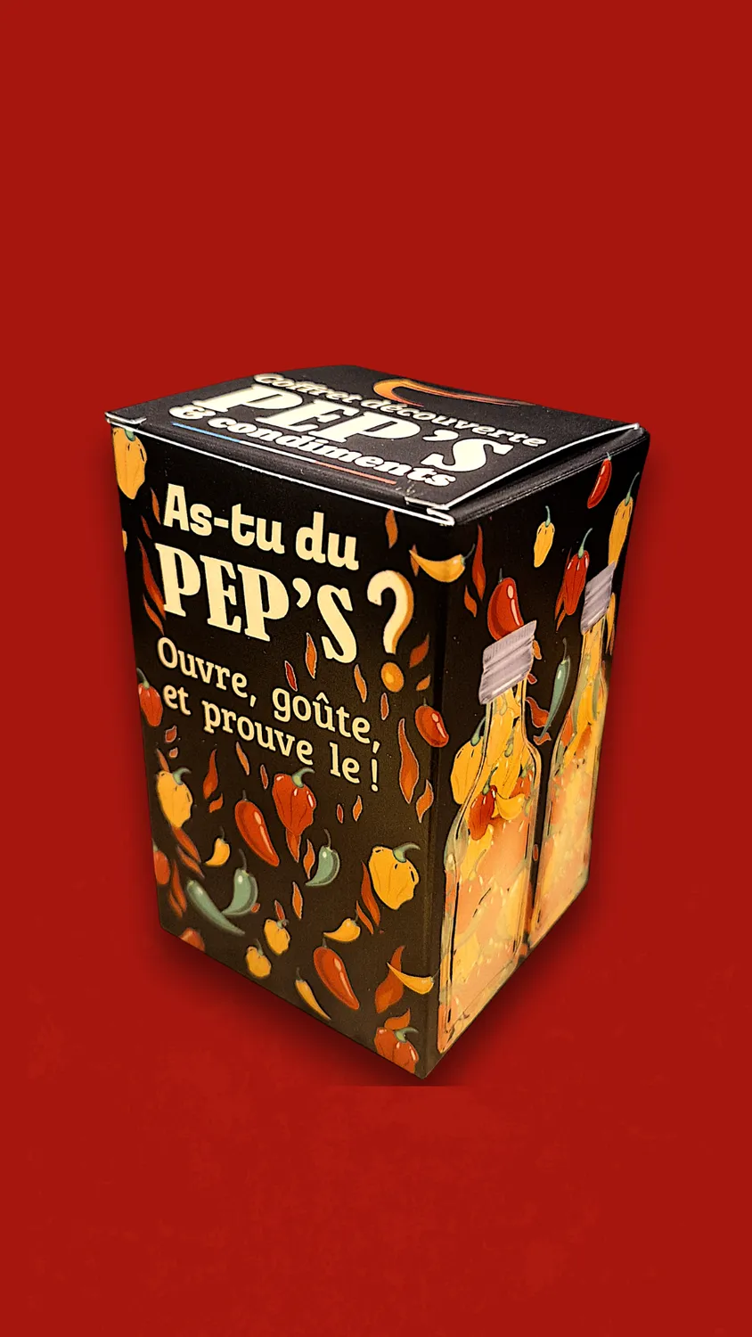 Pep's COFFRET DECOUVERTE sauces 6x20ml ludique