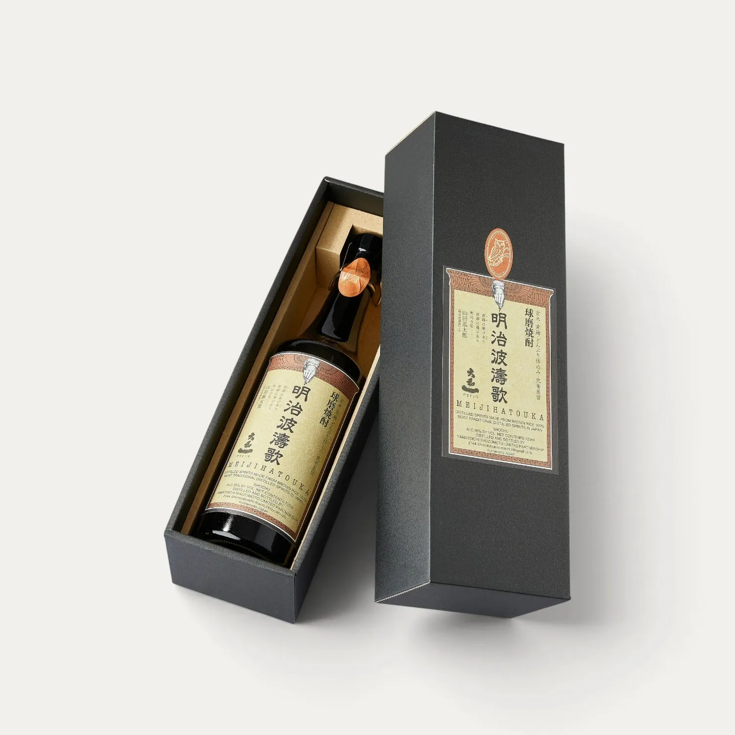 Meijihatouka Shochu riz complet 35% 720 ml rond