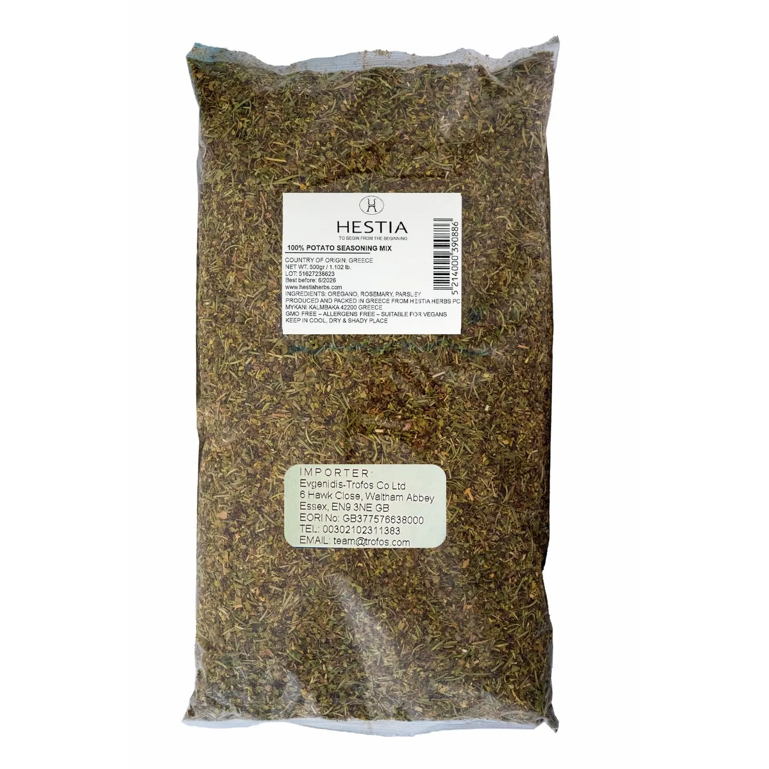 Hestia Mélange Grec Pommes de Terre assaisonnement 500g