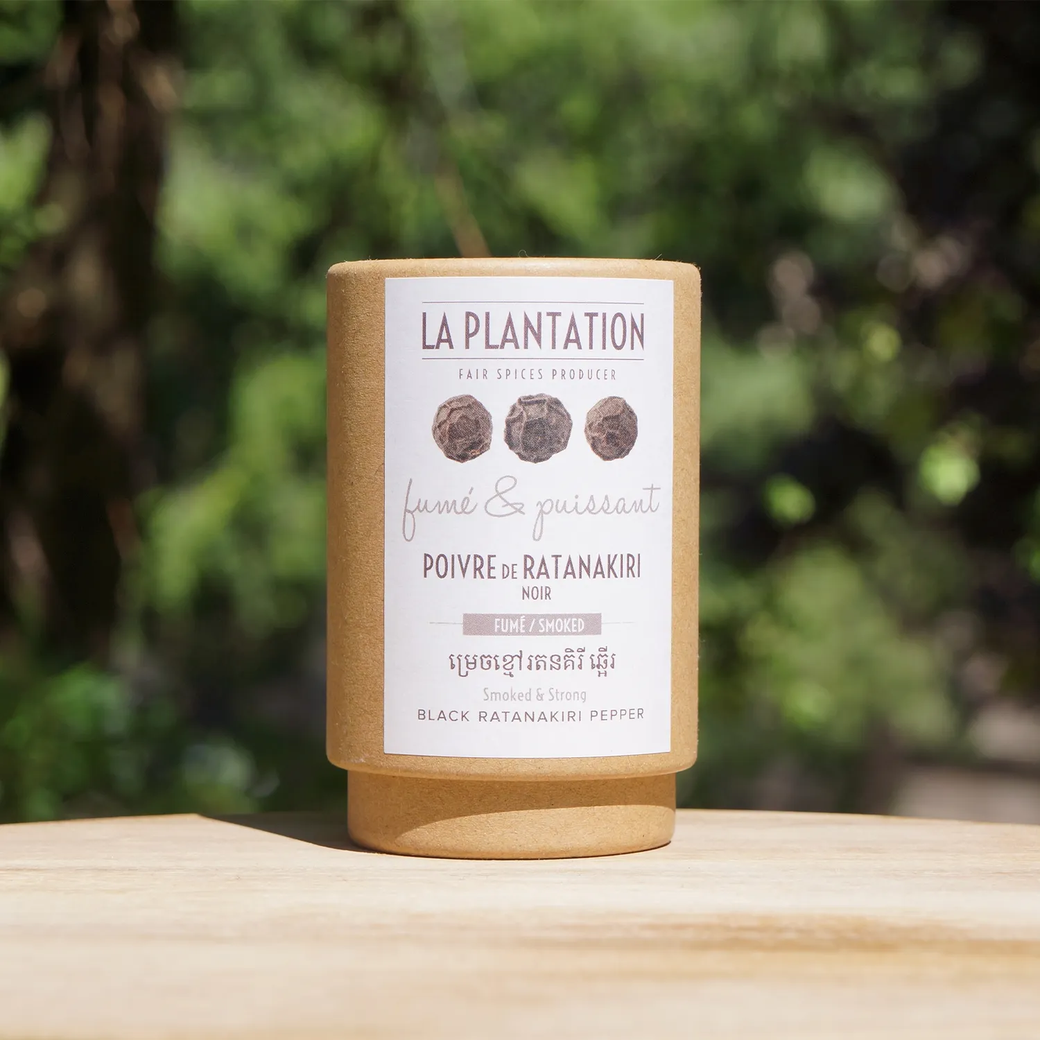 La Plantation Poivre de Ratanakiri Noir Fumé en Grains