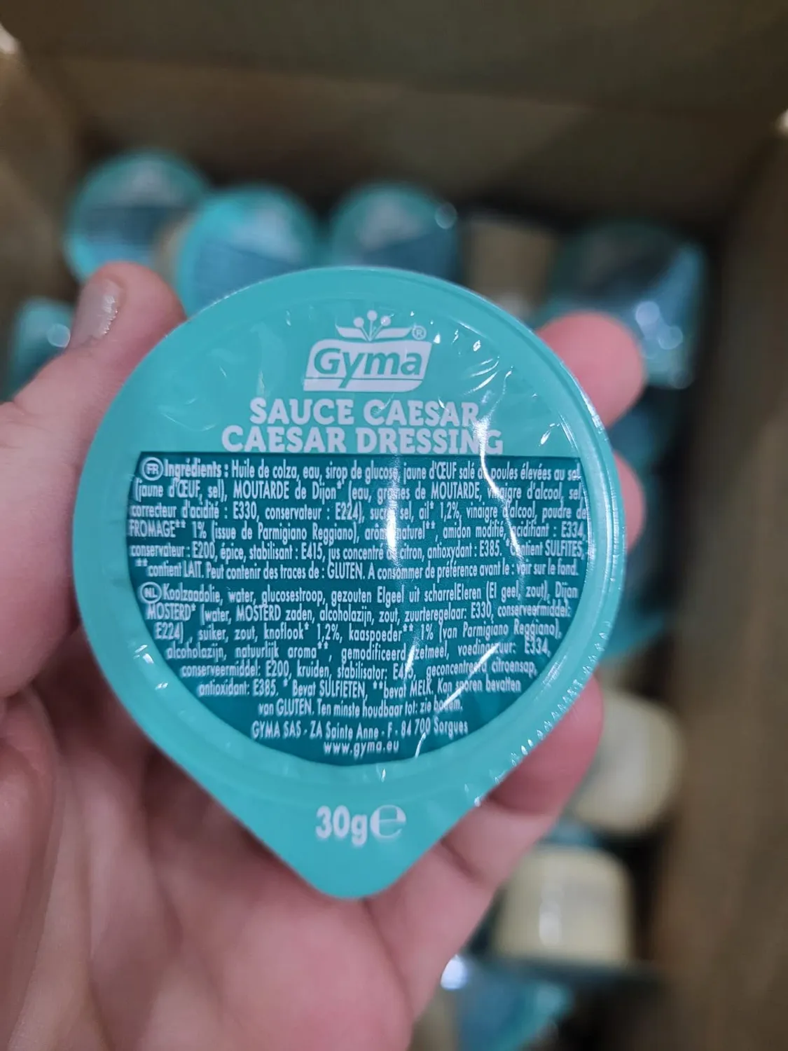Gyma Coupelles Sauce Caesar 144x30g parmesan