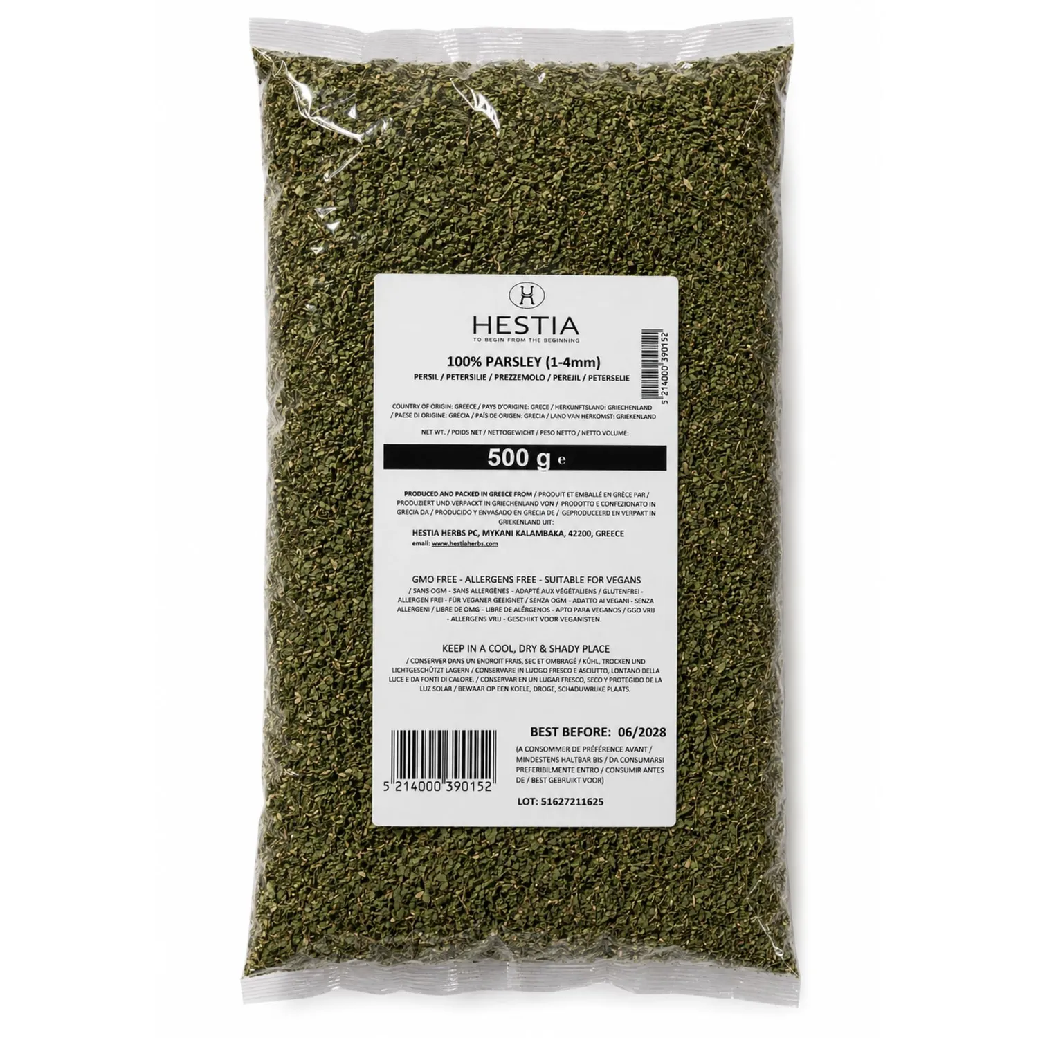 Hestia Herbs Basilic Grec herbe séchée 500 g moulu