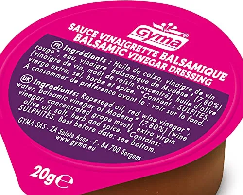 Gyma Vinaigrette Balsamique coupelles 168 x 25 ml nomade