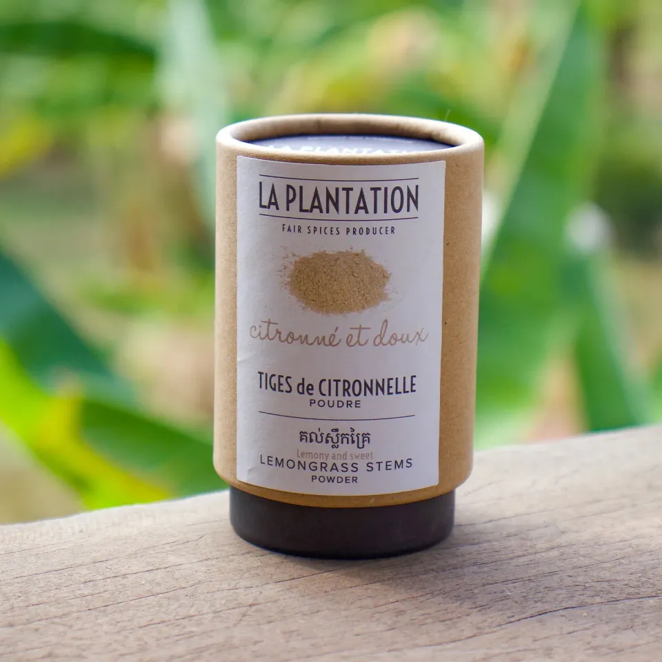 La Plantation Tiges de Citronnelle poudre citronnée