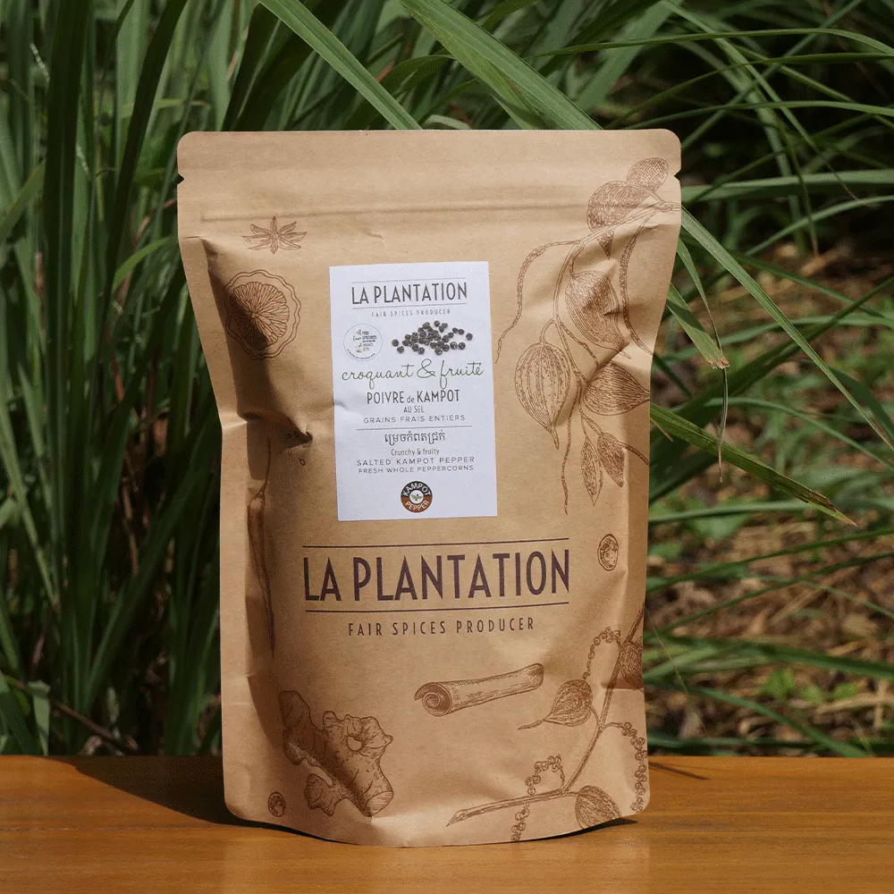 La Plantation Poivre Kampot Frais au Sel grains tendres