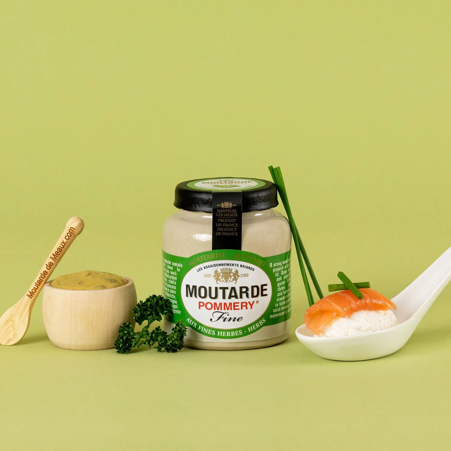 Pommery moutarde fines herbes 100g relevée