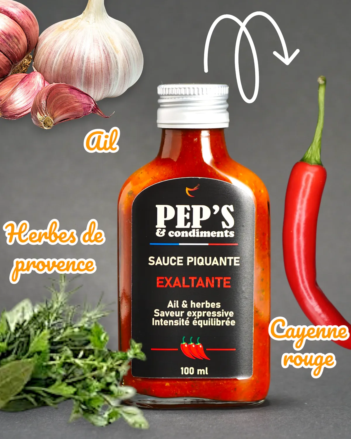 Pep's & condiments L'Exaltante sauce piquante Cayenne
