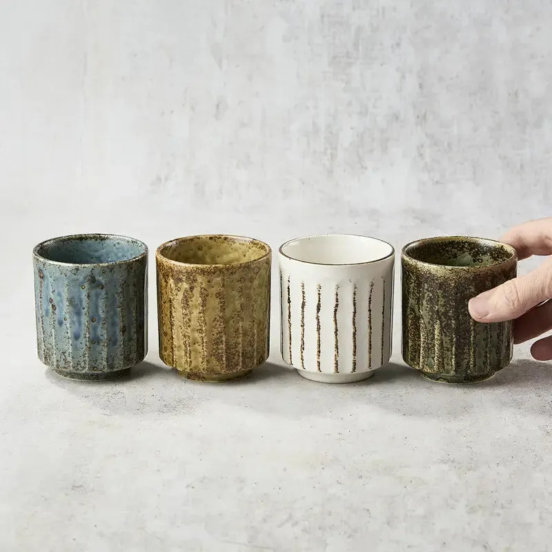Nishikidori Shinogi coffret 4 tasses à thé 220 ml céramique