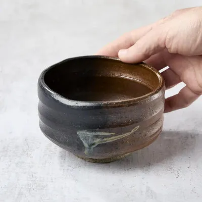 Nishikidori Bizen chawan bol à matcha artisanal