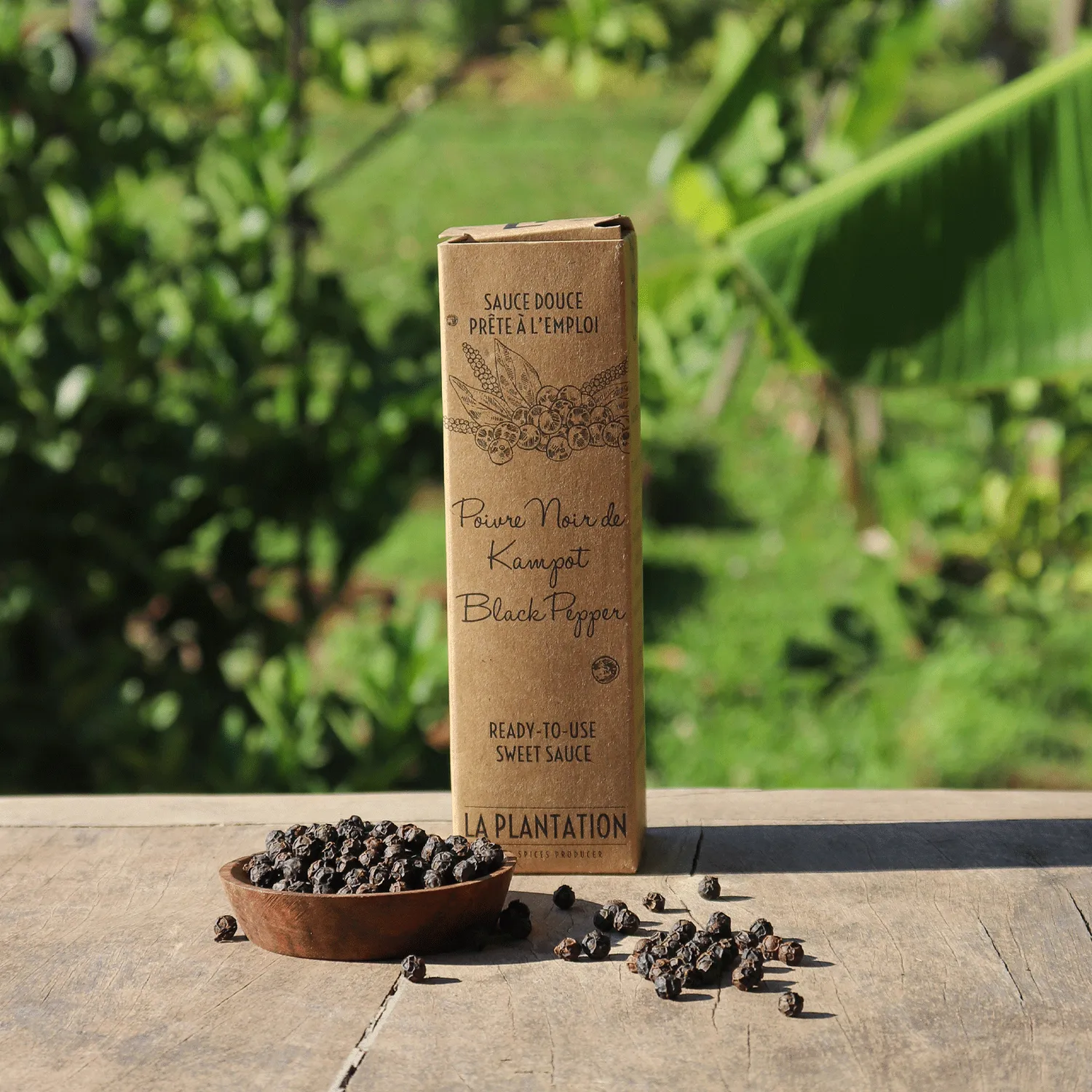 La Plantation Sauce Poivre Kampot Noir sauce au poivre