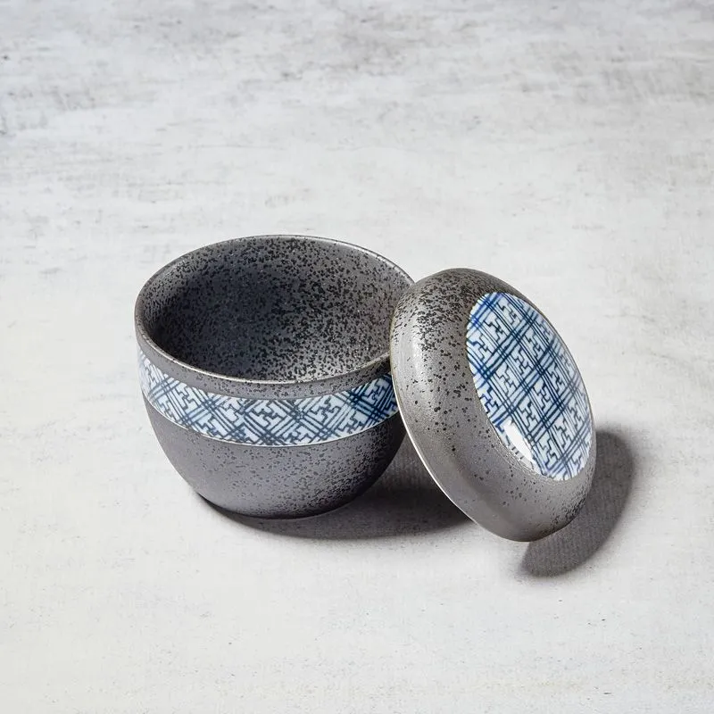 NISHIKIDORI Black Crystal bol chawan-mushi flan vapeur