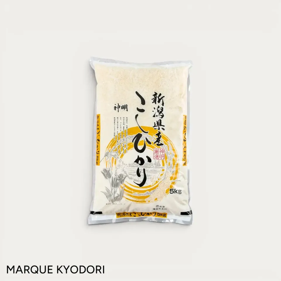 NISHIKIDORI Kyodori riz Koshihikari Niigata 5kg collant