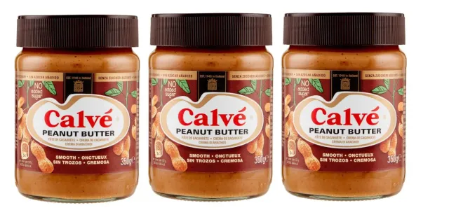Calvé Beurre cacahuètes pâte 3x350g crémeux
