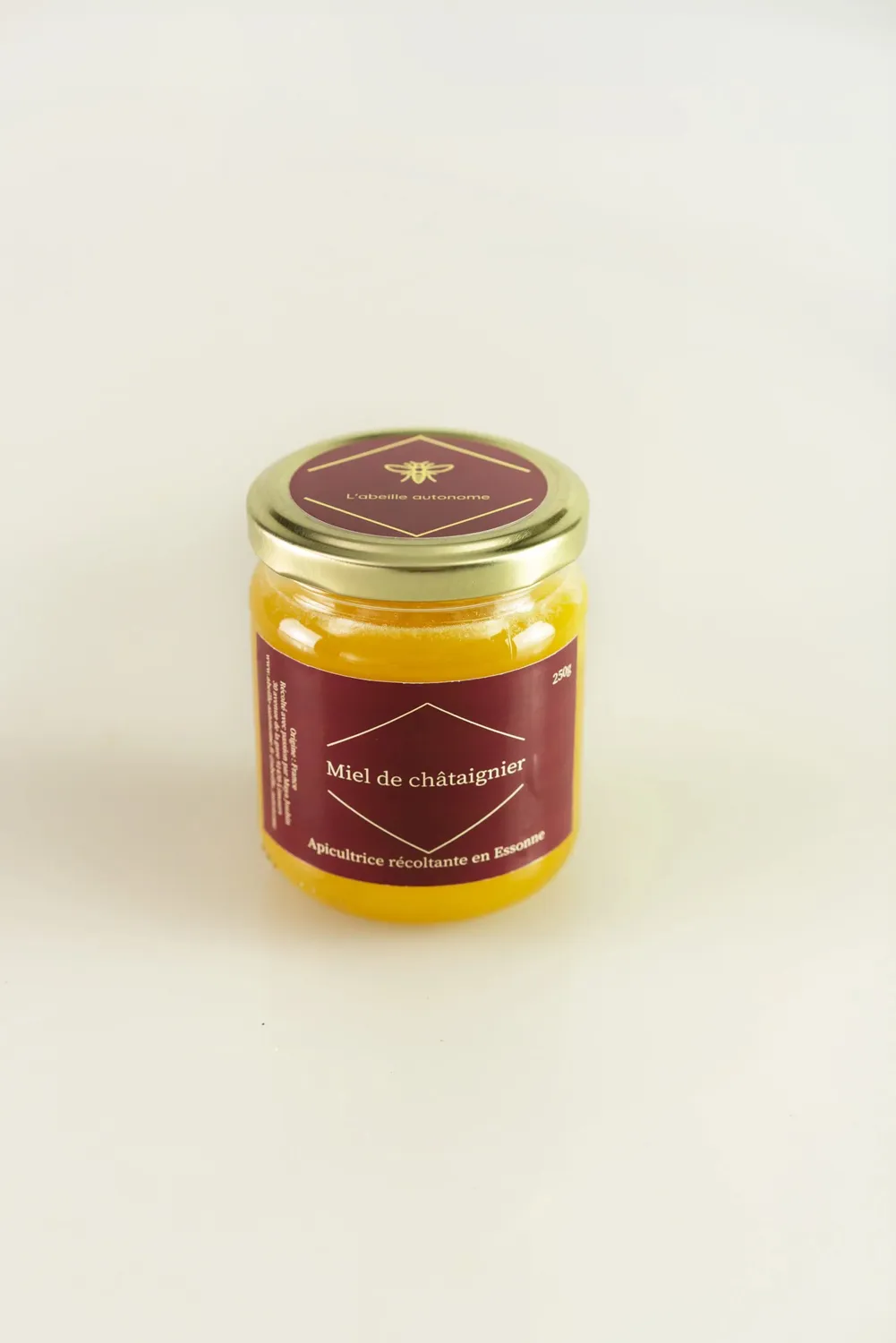 L'Abeille autonome miel châtaignier 250g corsé