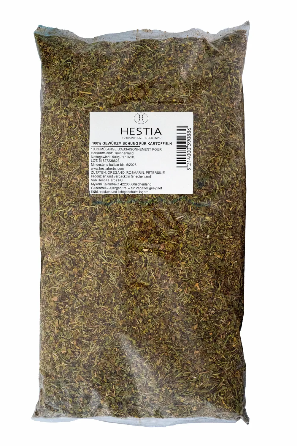 Hestia Mélange Grec Pommes de Terre assaisonnement 500g
