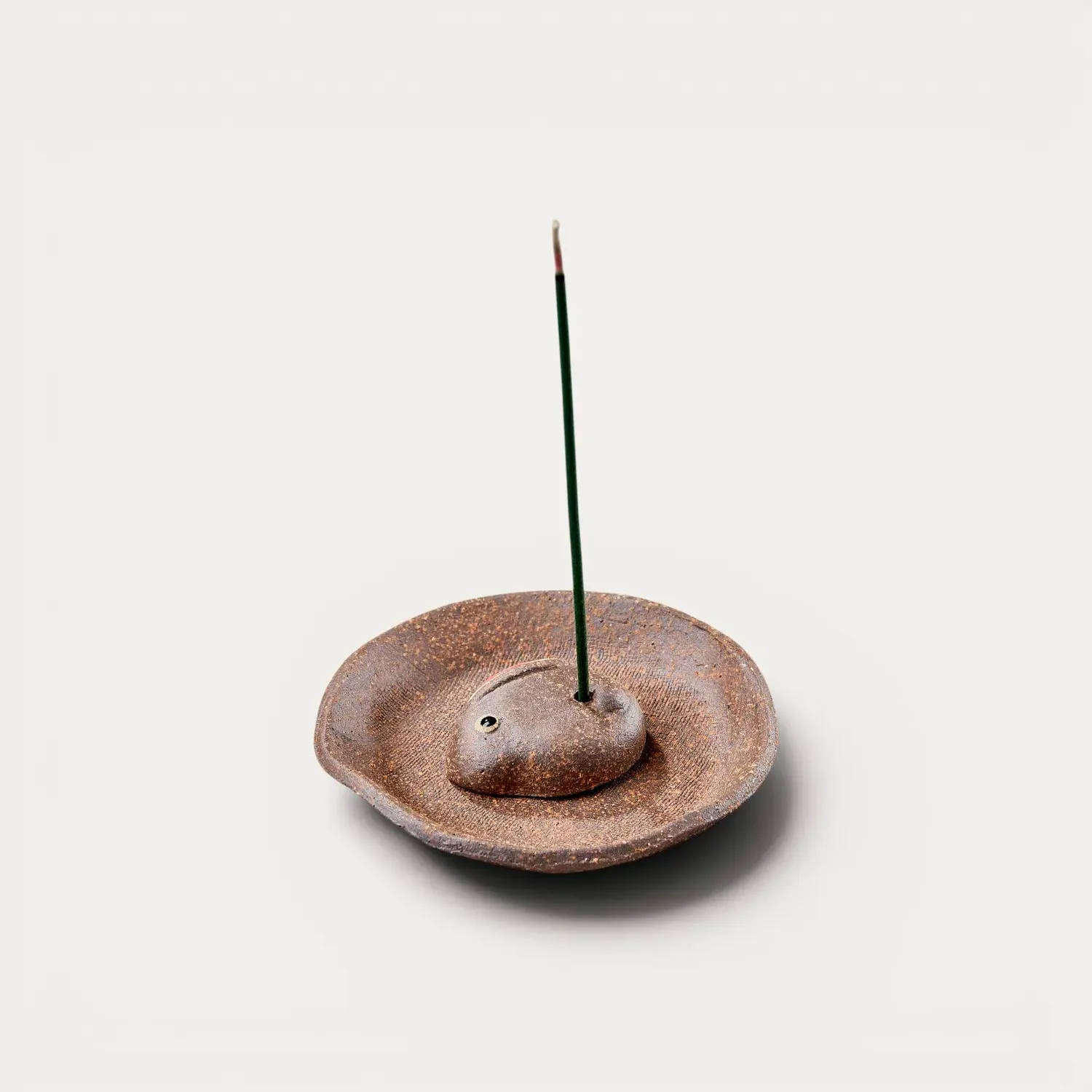 Nishikidori coupelle à encens artisanale décor hibou