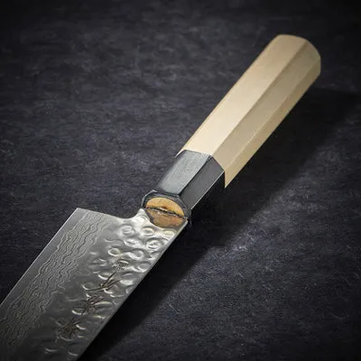 Nishikidori couteau chef damas 45 couches 210mm martelé