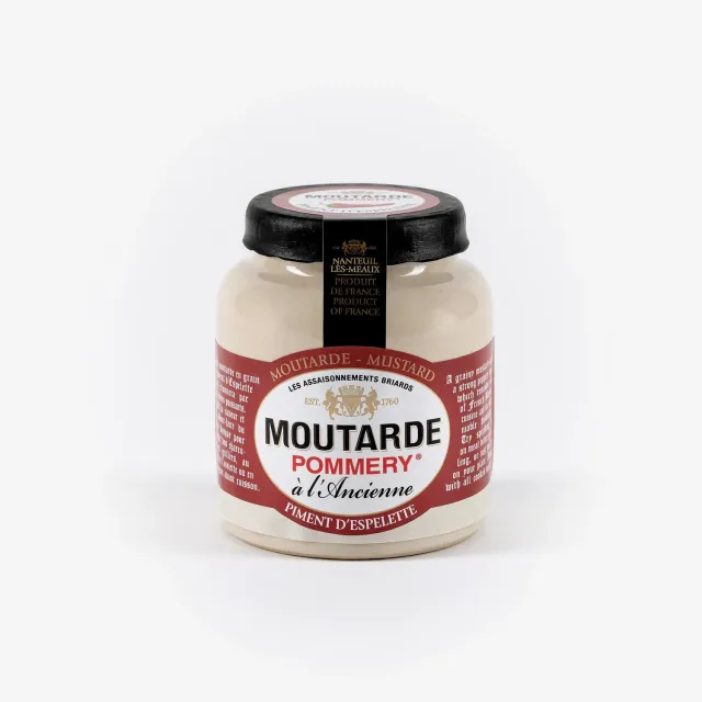 Pommery Moutarde au Piment d’Espelette en grains 100g forte
