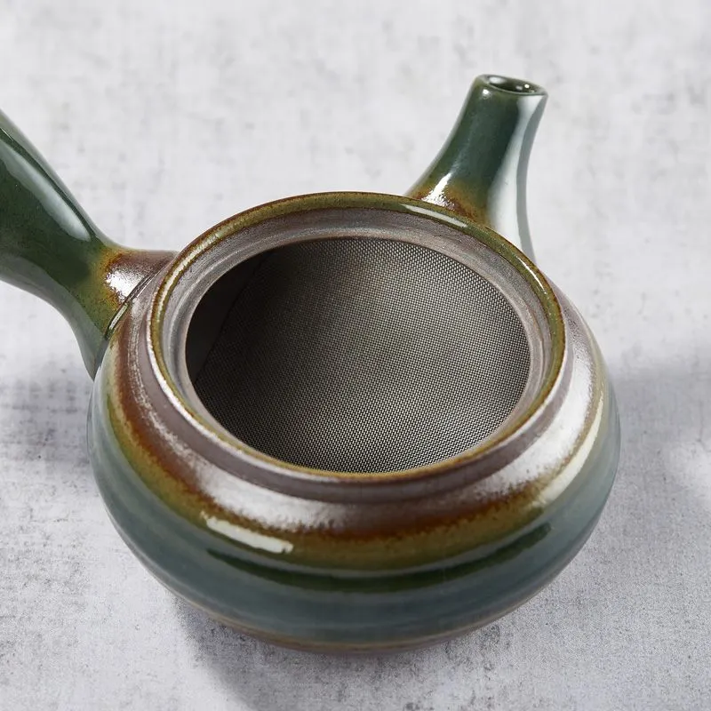 Nishikidori Banko Yaki théière kyusu 270ml Hiramaru