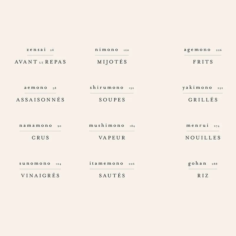 Nishikidori Japon livre de cuisine édition française 400 recettes