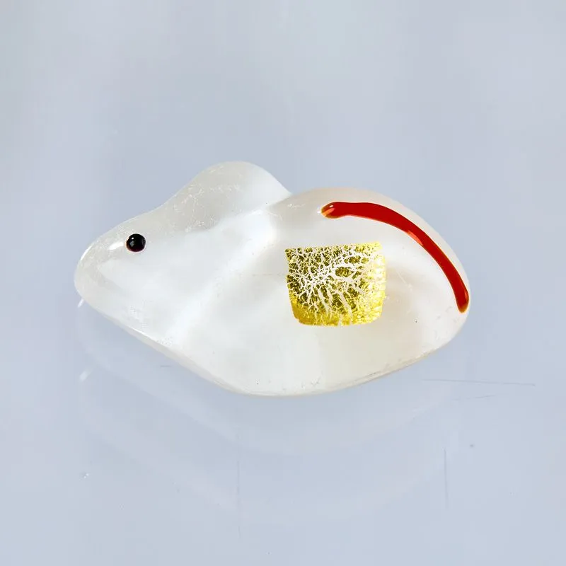 NISHIKIDORI Engimono Rat Porte-Bonheur Feuille d'Or