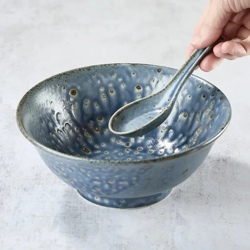 Nishikidori coffret bol ramen Sabikobiki 1200 ml cuillère