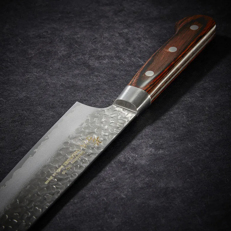 Nishikidori Couteau Chef Damassé 33 Couches Martelé 240 mm