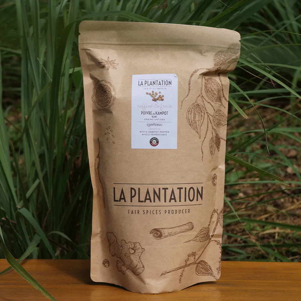 La Plantation Poivre de Kampot Blanc IGP en grains