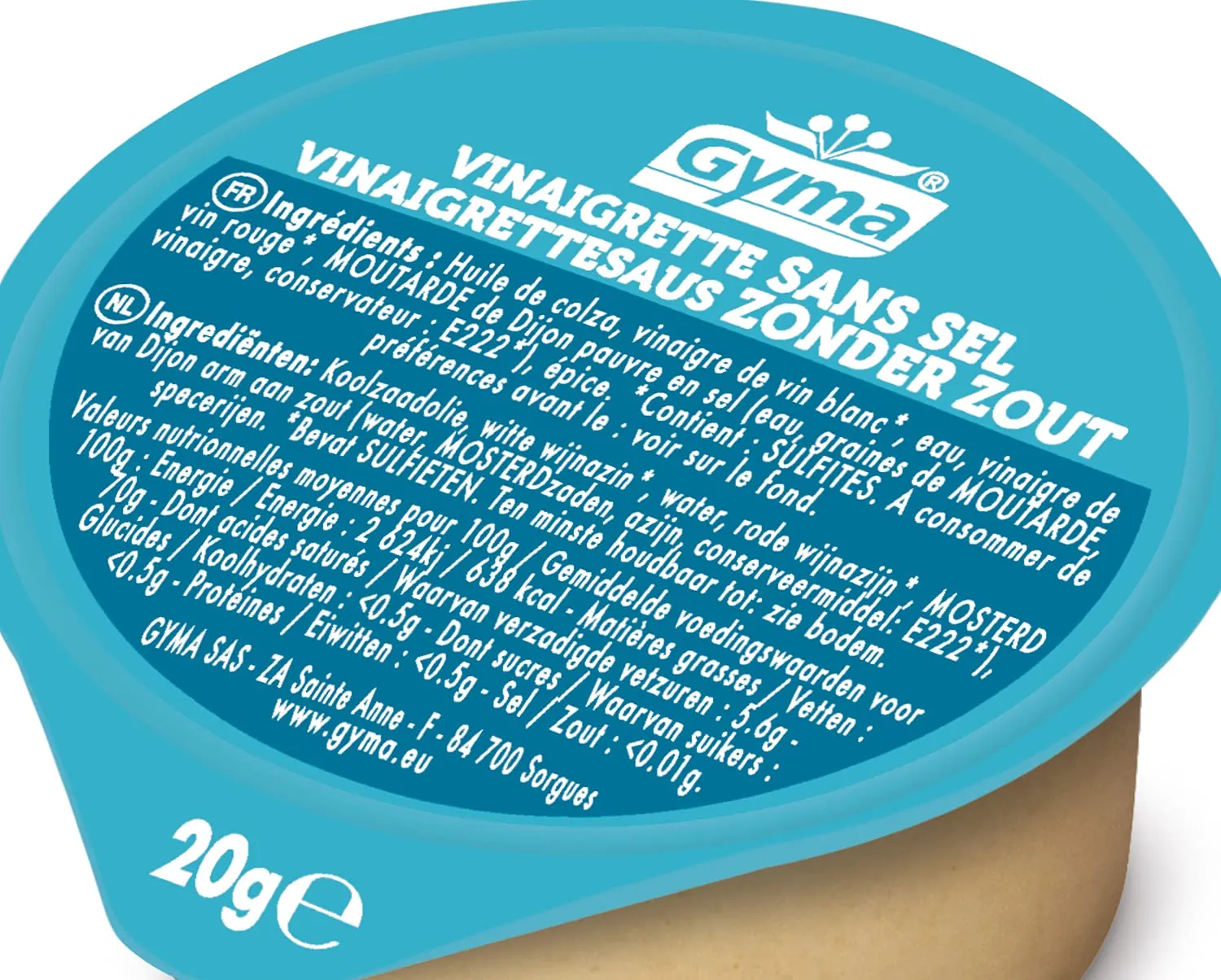 Gyma Coupelles Vinaigrette sans Sel 216x20g