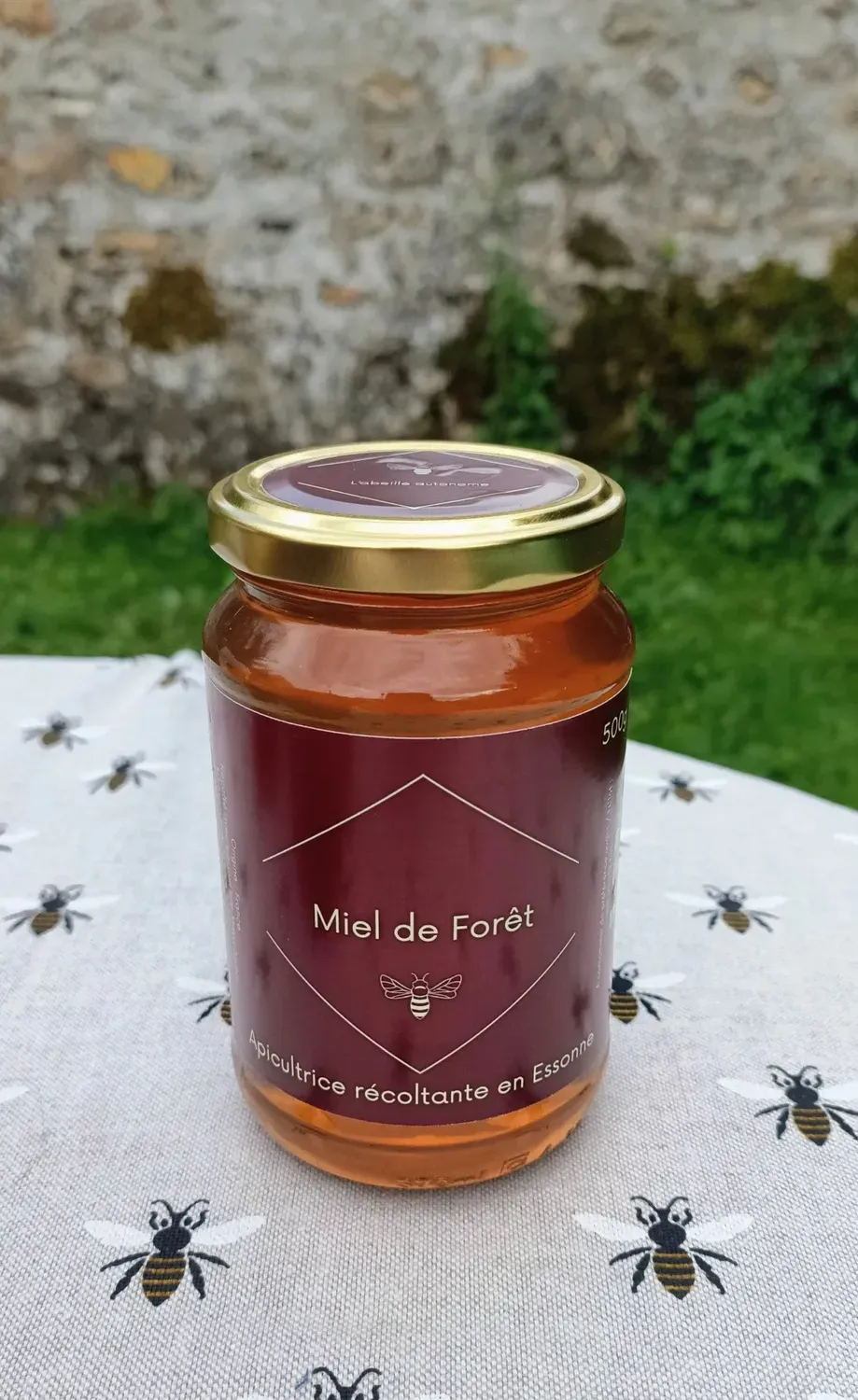L'Abeille autonome miel de forêt 500g boisé
