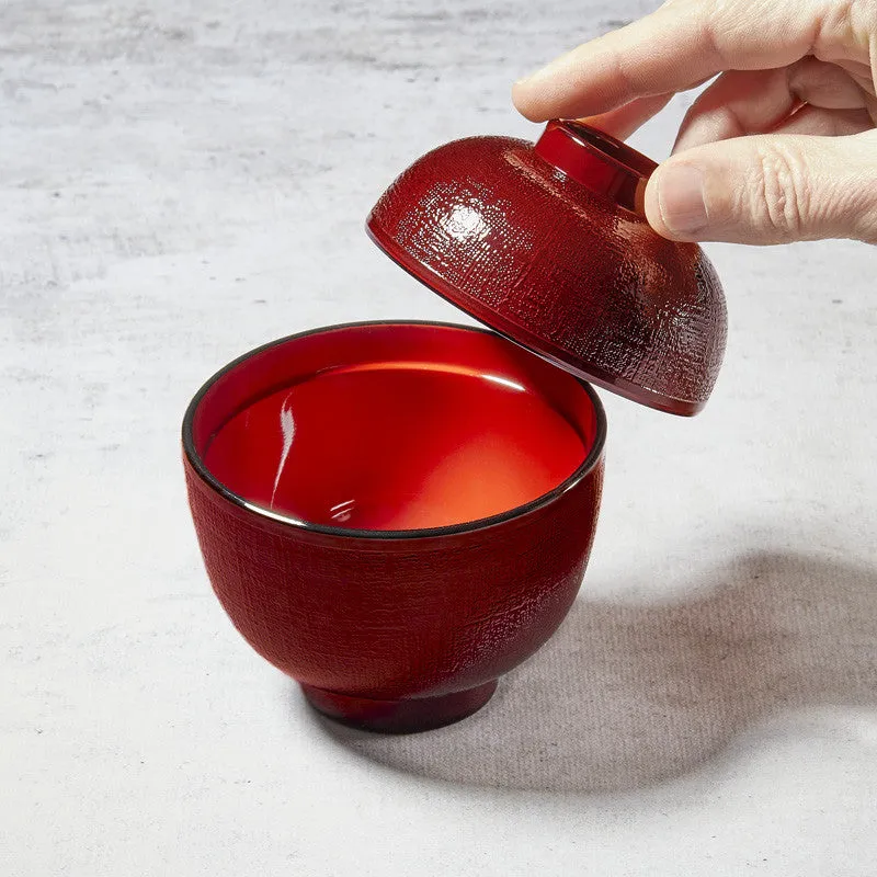 Nishikidori bol soupe miso japonais Tame 8,9cm façon laque