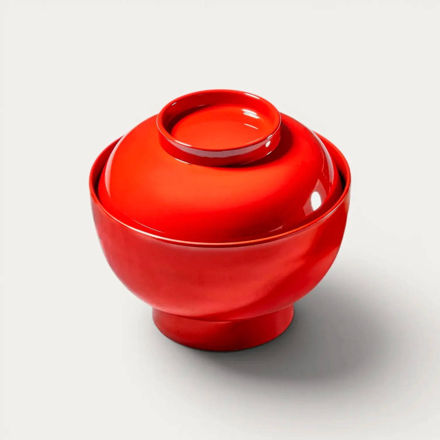 NISHIKIDORI Zouni bol miso rouge argenté laqué