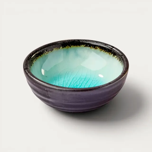 Nishikidori coupelle céramique bleu ciel émaillée petite