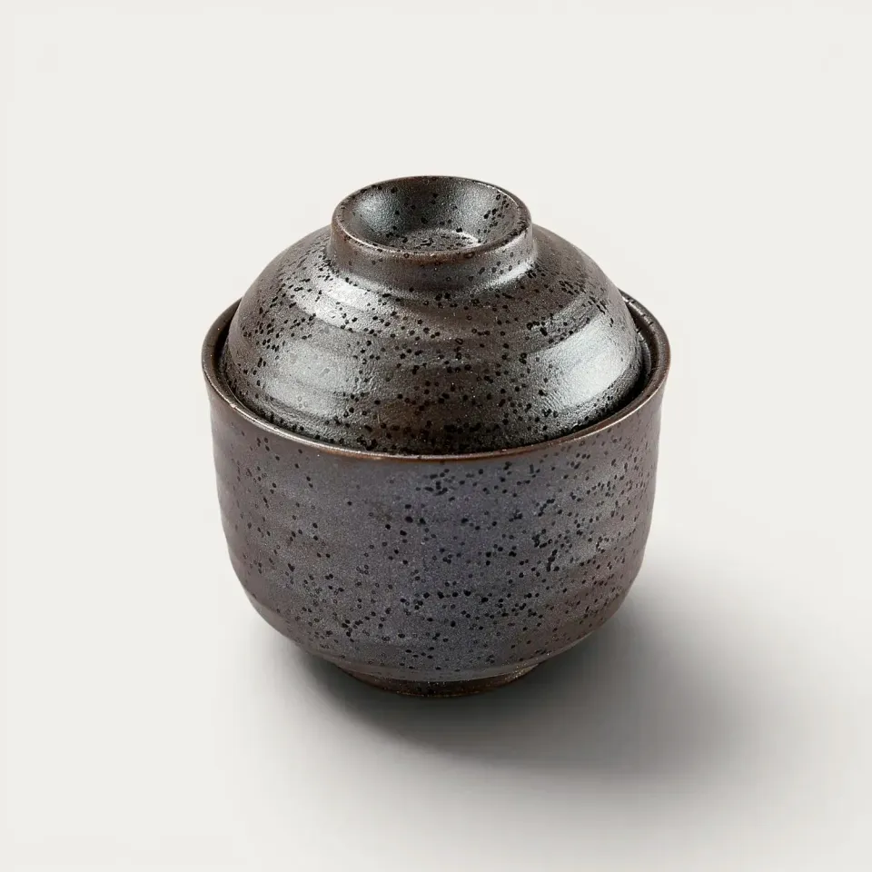 Nishikidori bol chawan-mushi noir 145 ml