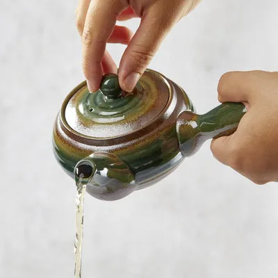 NISHIKIDORI Hiramaru Oribe théière kyusu 270 ml